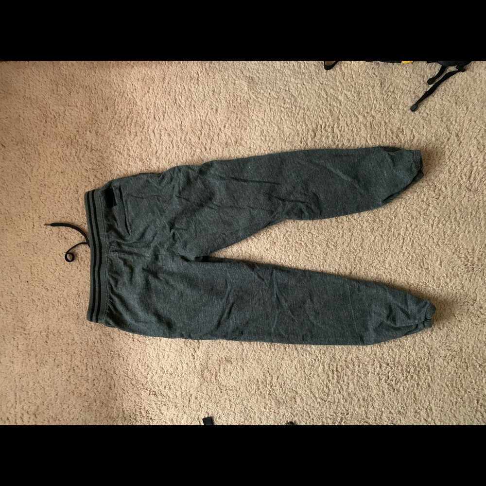On the Byas heather gray sweats